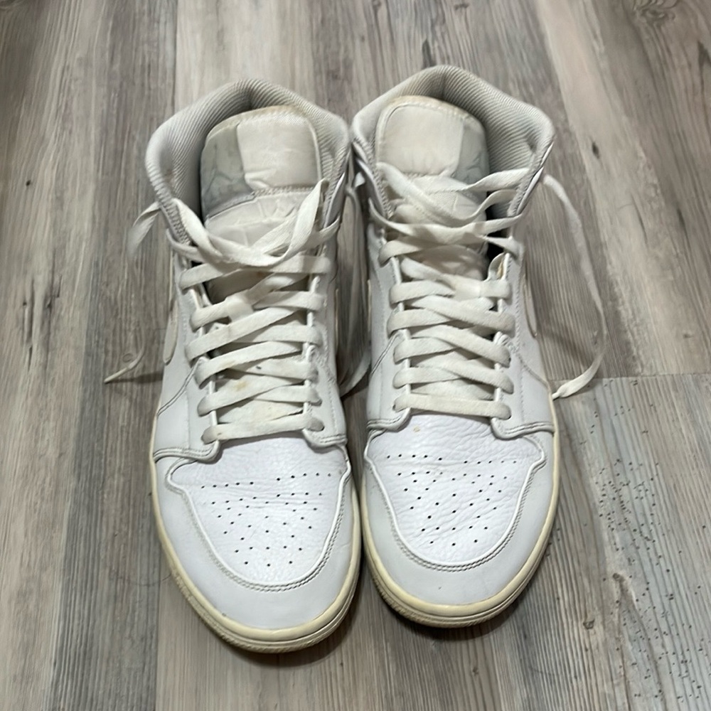 Air Jordan White High-Top Sneakers